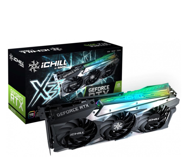 INNO3D GeForce RTX 3070 iCHILL X3 LHR 8GB GDDR6 - 660087 - zdjęcie